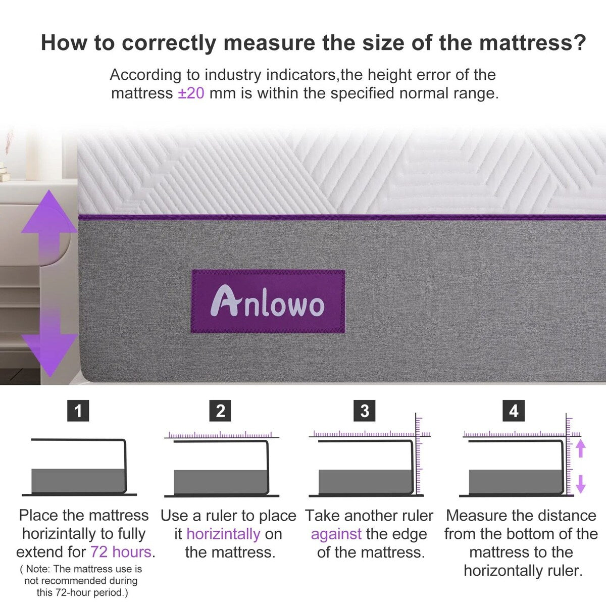 10'' Medium Gel Memory Foam Mattress