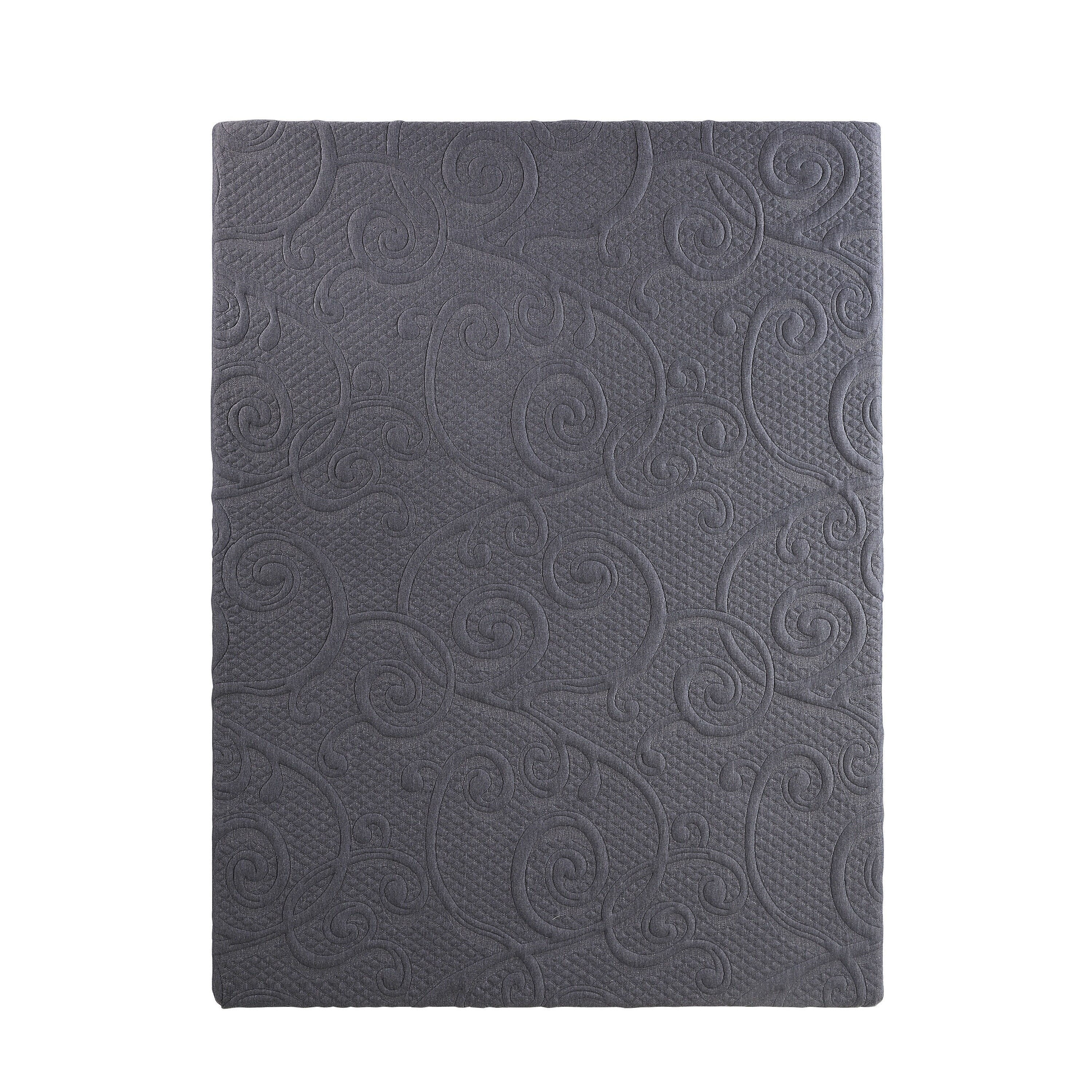 11-inch Eastern King Bed Mattress Gel-Infused Memory Foam Hybrid Mattress, Dark Gray, Mattress in a Box