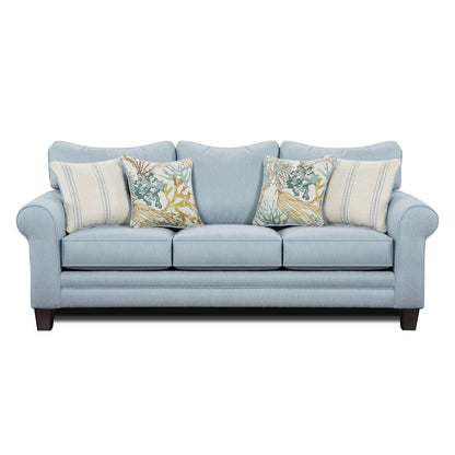 Labyrinth Sky Round Arm Stationary Sofa
