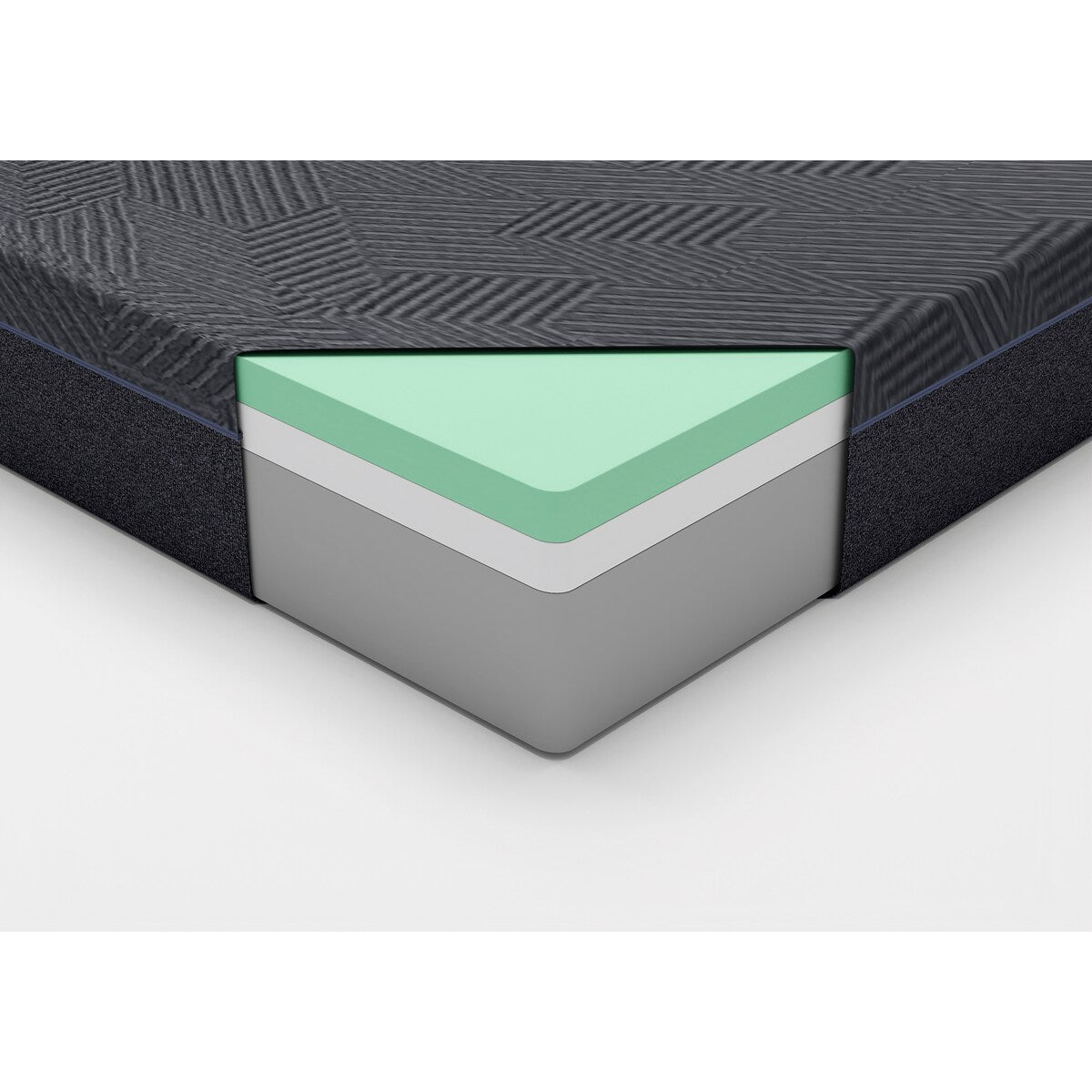 11inch Queen Mattress Green Tea Gel-Infused Memory Foam Mattress, Gray, Mattress in a Box