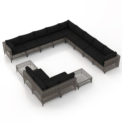 Outdoor Patip Sectional Seating Group with Cushions