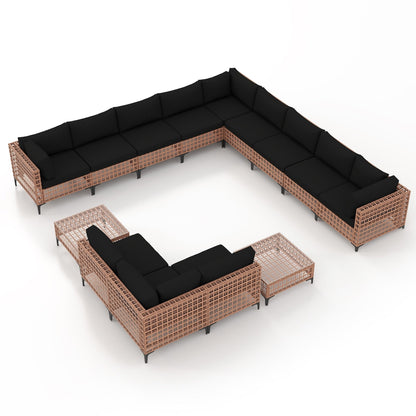 Outdoor Patip Sectional Seating Group with Cushions