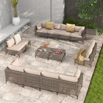 Outdoor Patip Sectional Seating Group with Cushions