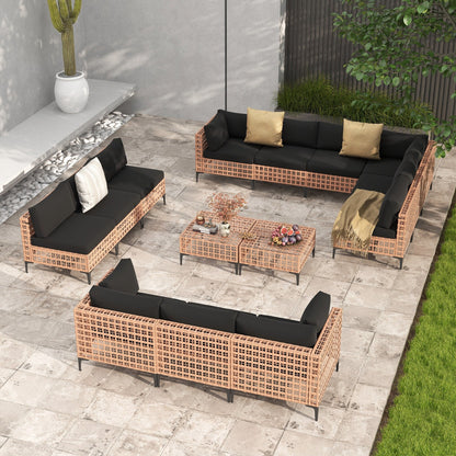 Outdoor Patip Sectional Seating Group with Cushions