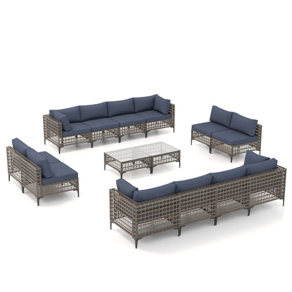 Outdoor Patip Sectional Seating Group with Cushions