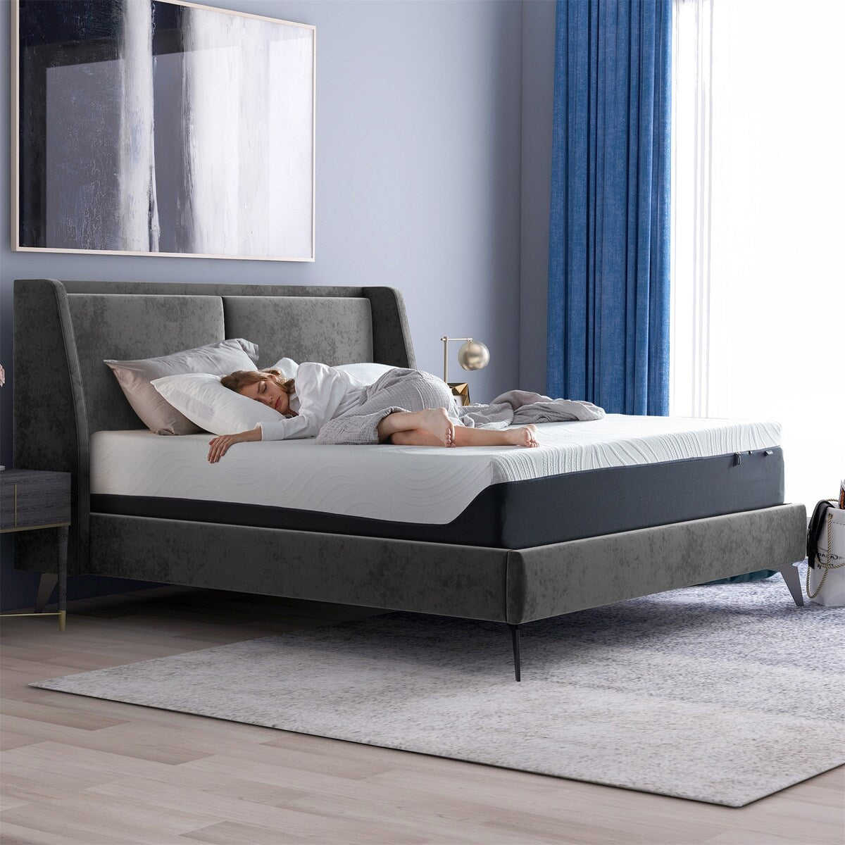 12 Inch Gel Memory Foam Mattress (Twin) -Medium Plush Cooling Mattress