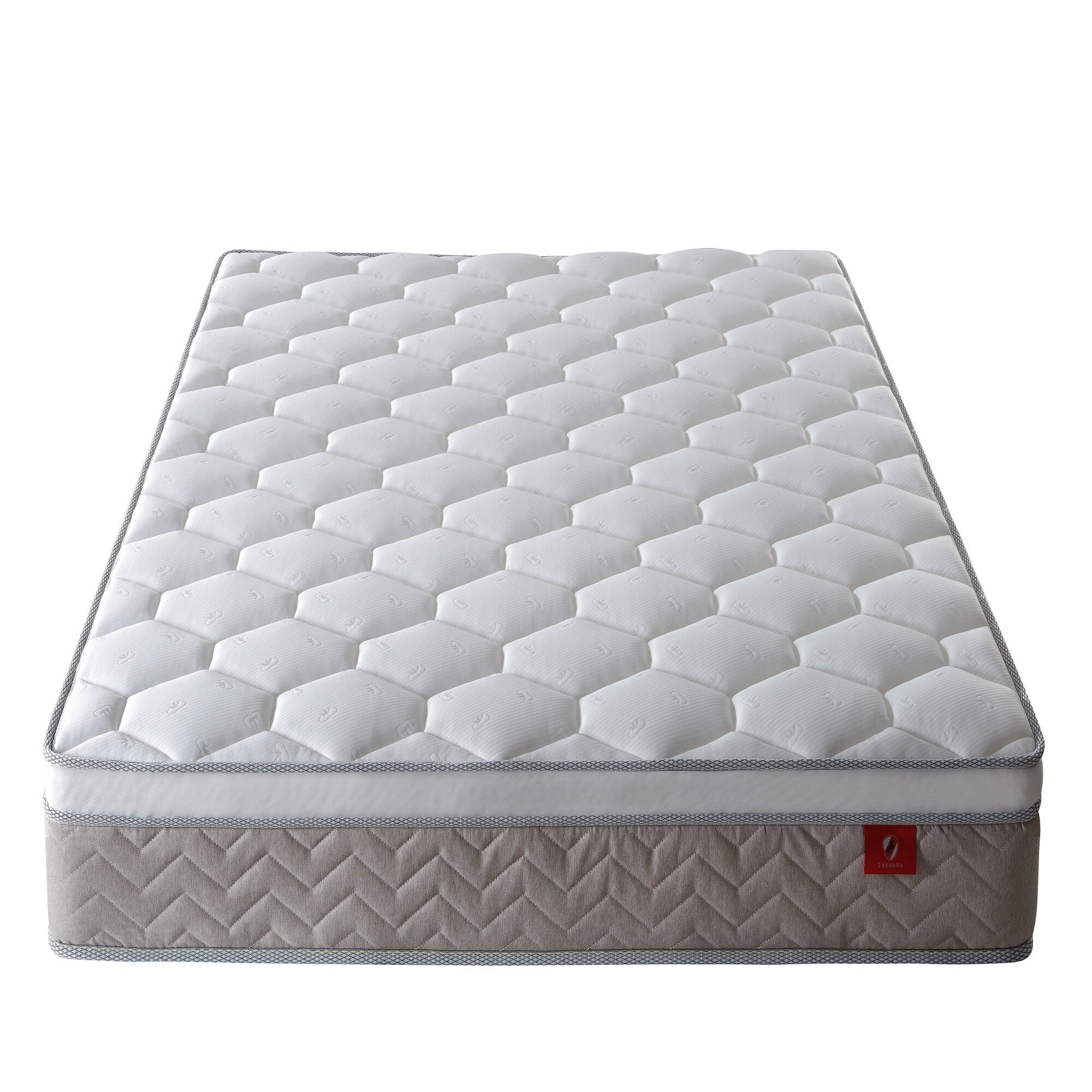 12 Inch Hybrid Mattress In A Box,Individual Pocket Coil, Medium Firm, Memory Foam Mattress