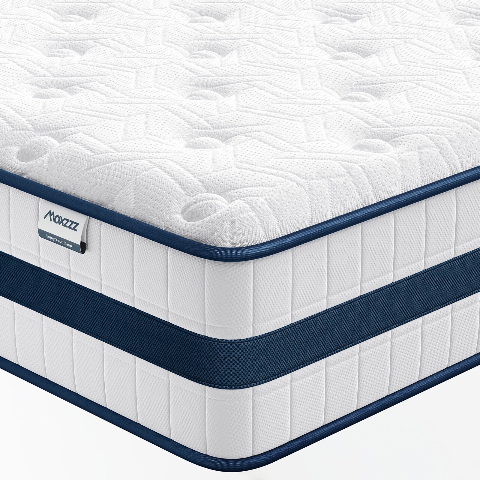 12 Inch King Hybrid Mattress in Box Cooling Memory Foam Pocket Coils Motion Isolation Luxury