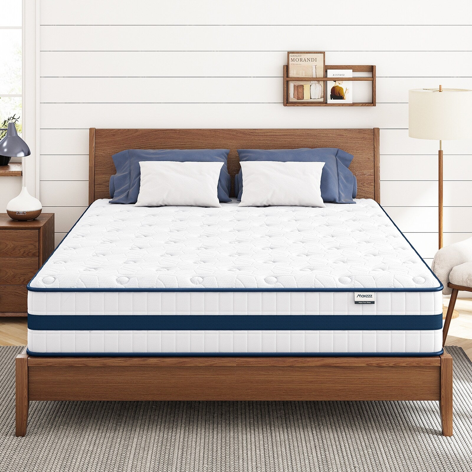 12 Inch King Hybrid Mattress in Box Cooling Memory Foam Pocket Coils Motion Isolation Luxury