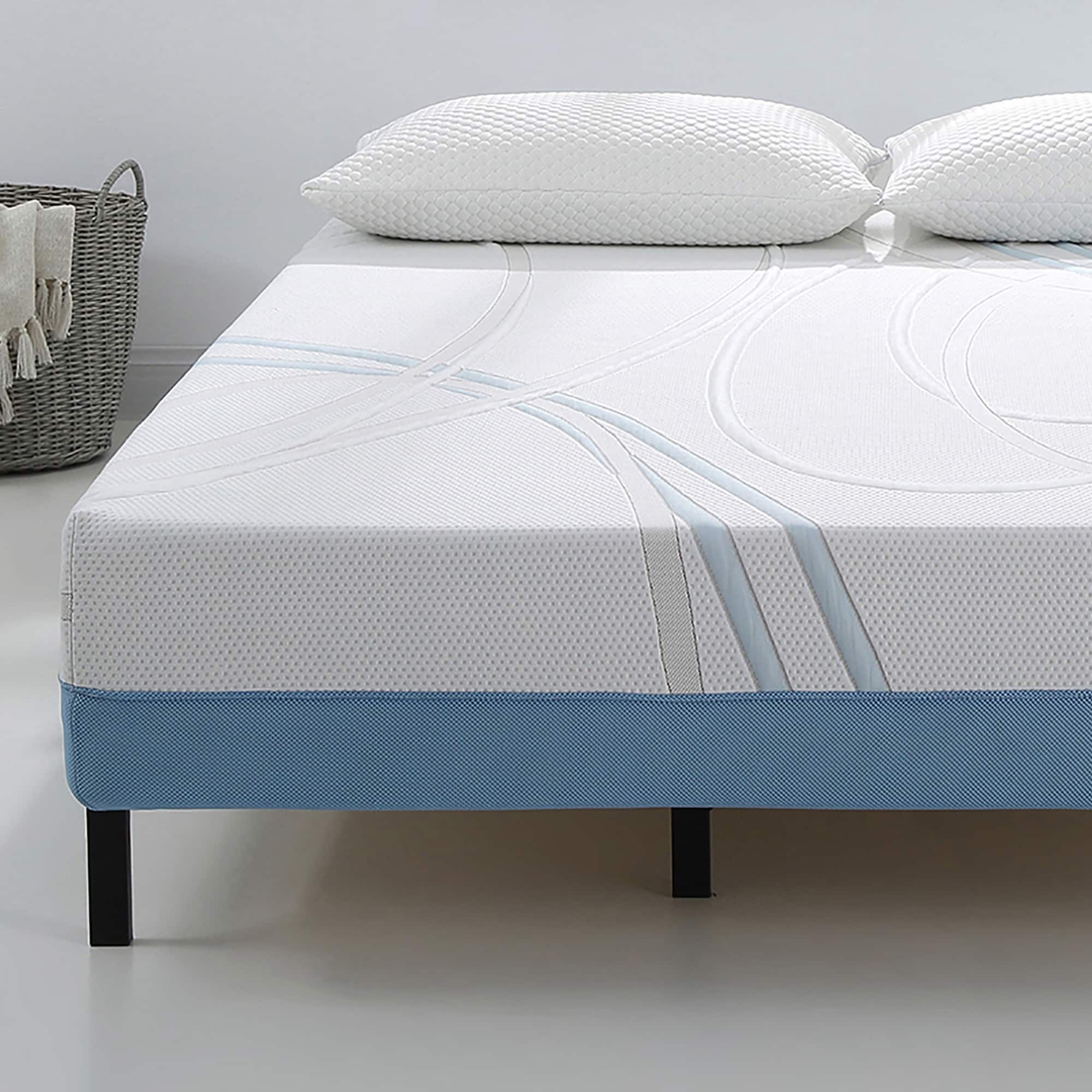 12 in. Charcogel Memory Foam Queen Mattress