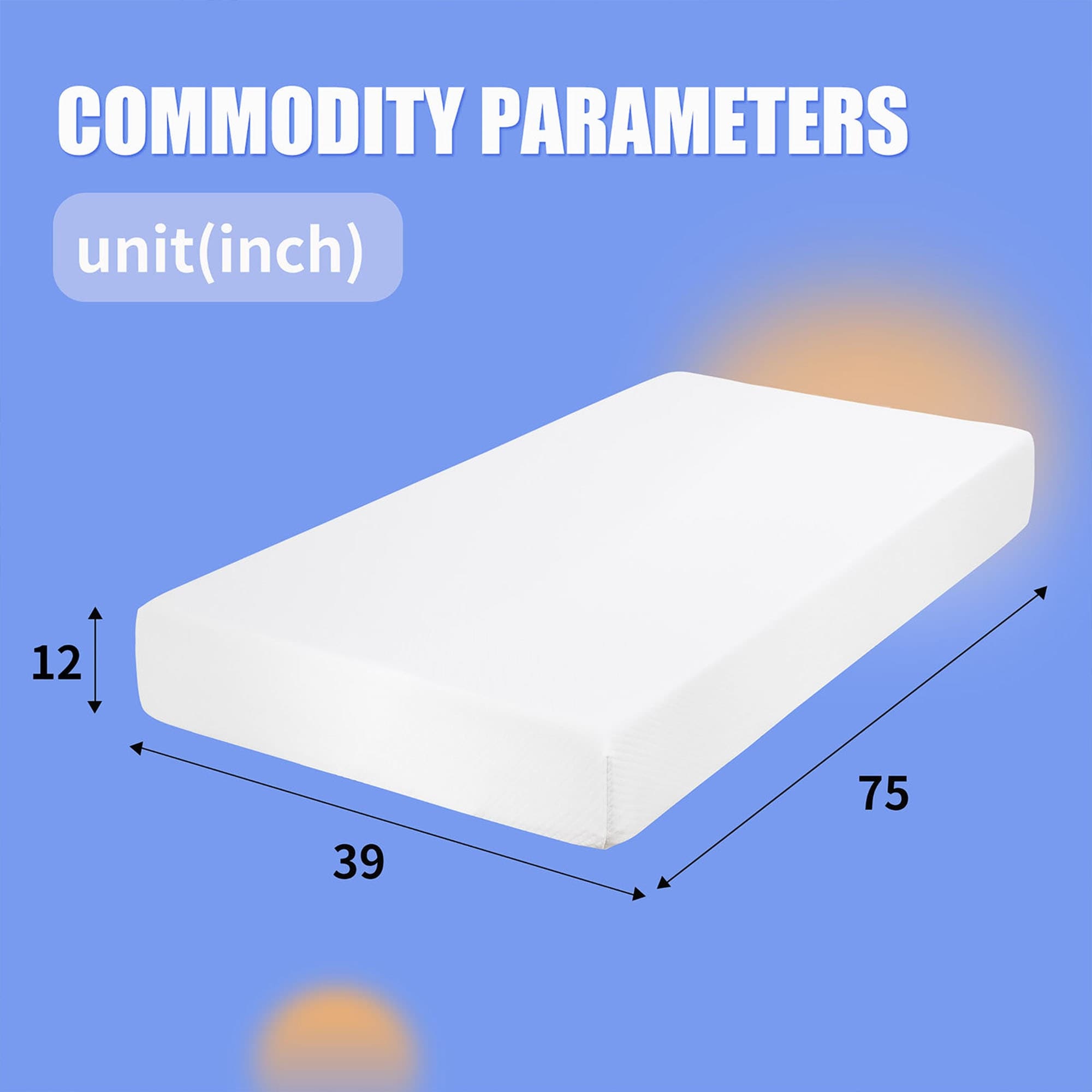 12 in. Gel-Infused Memory Foam Mattress