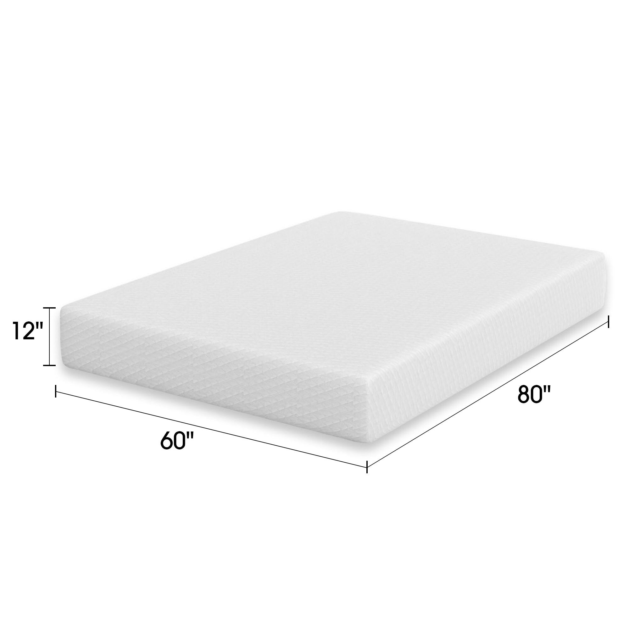12 in. Gel-Infused Memory Foam Mattress