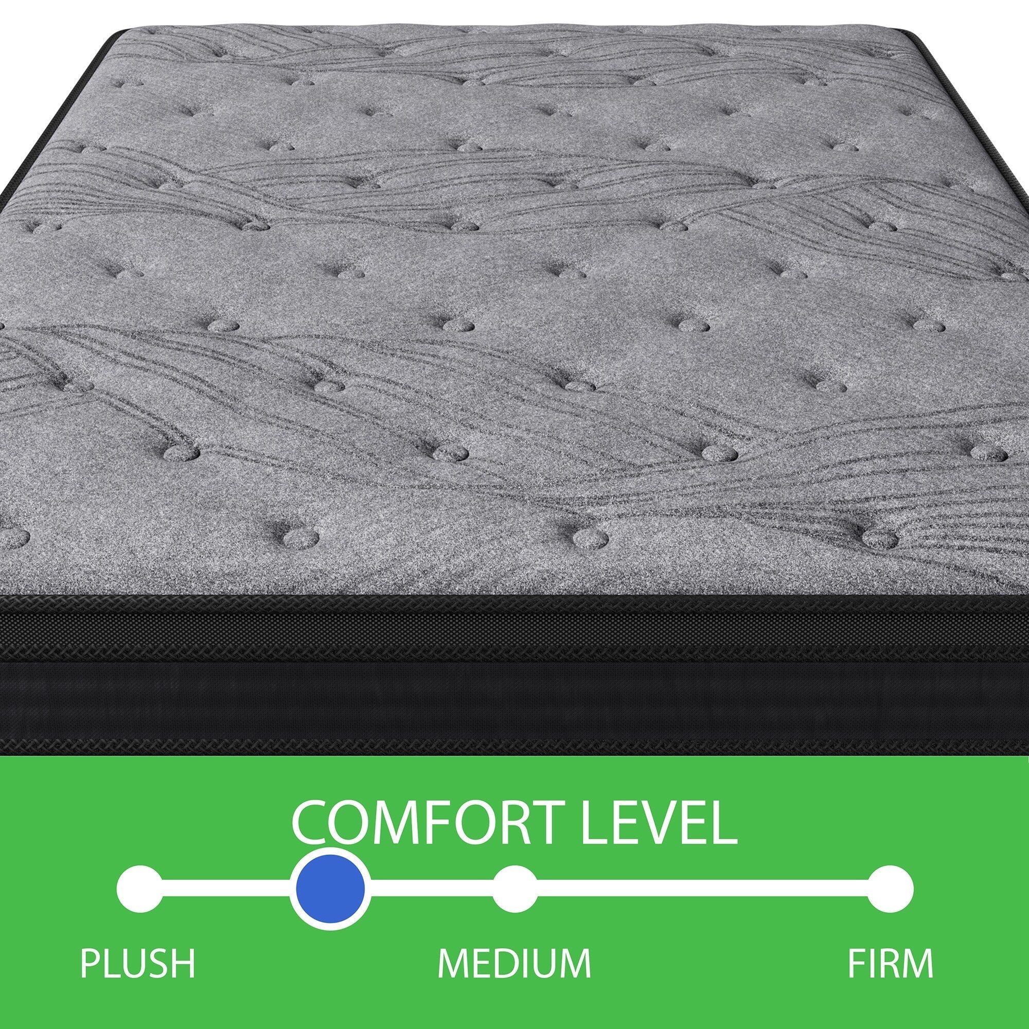 12 in. Pocket Coil Mattress with High-Density Foam