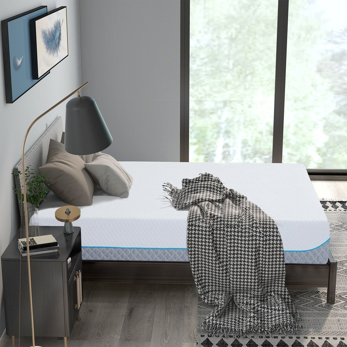 12 inch Gel Memory Foam Mattress, Cooling Medium Feel Bed Mattress in a Box, CertiPUR-US