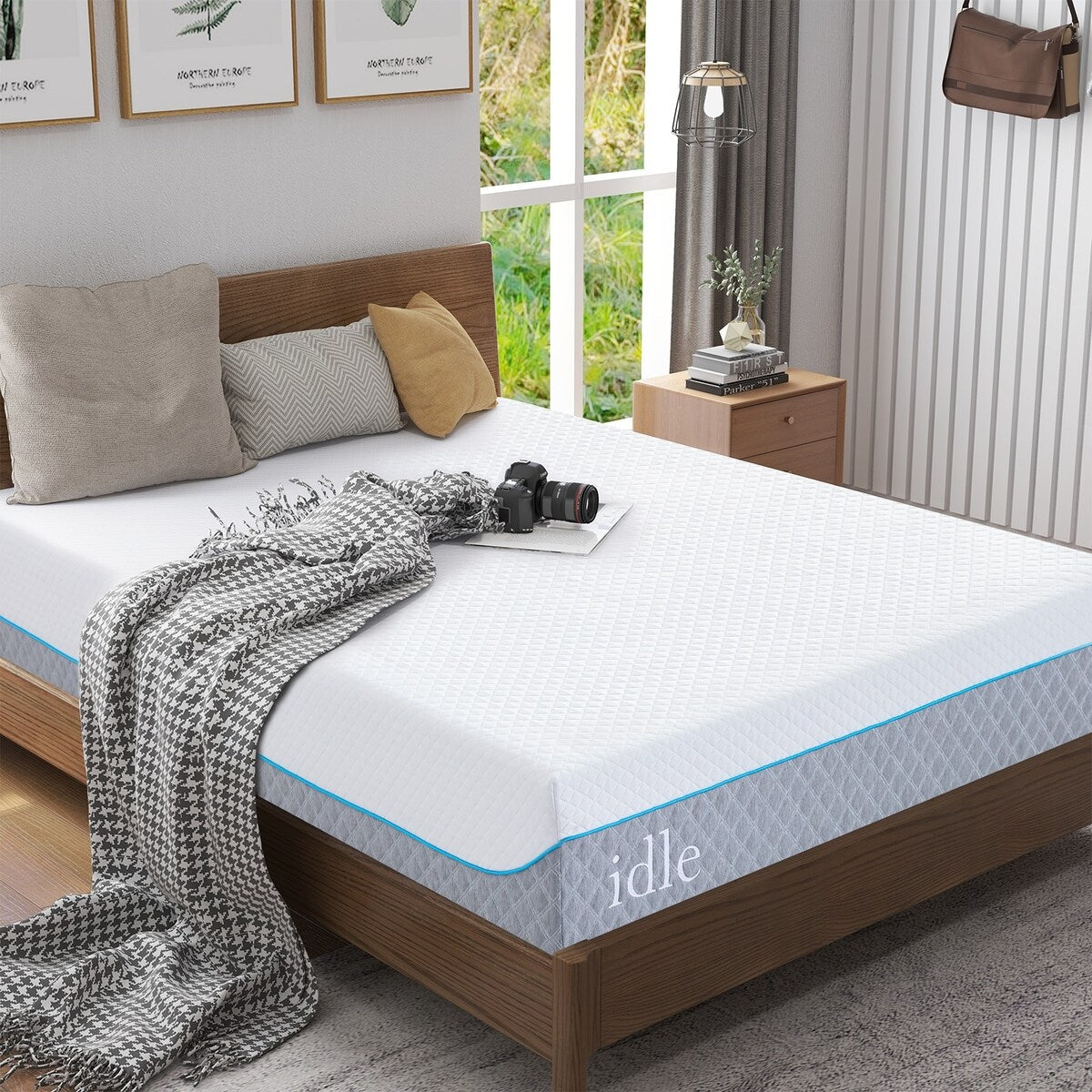 12 inch Gel Memory Foam Mattress, Cooling Medium Feel Bed Mattress in a Box, CertiPUR-US