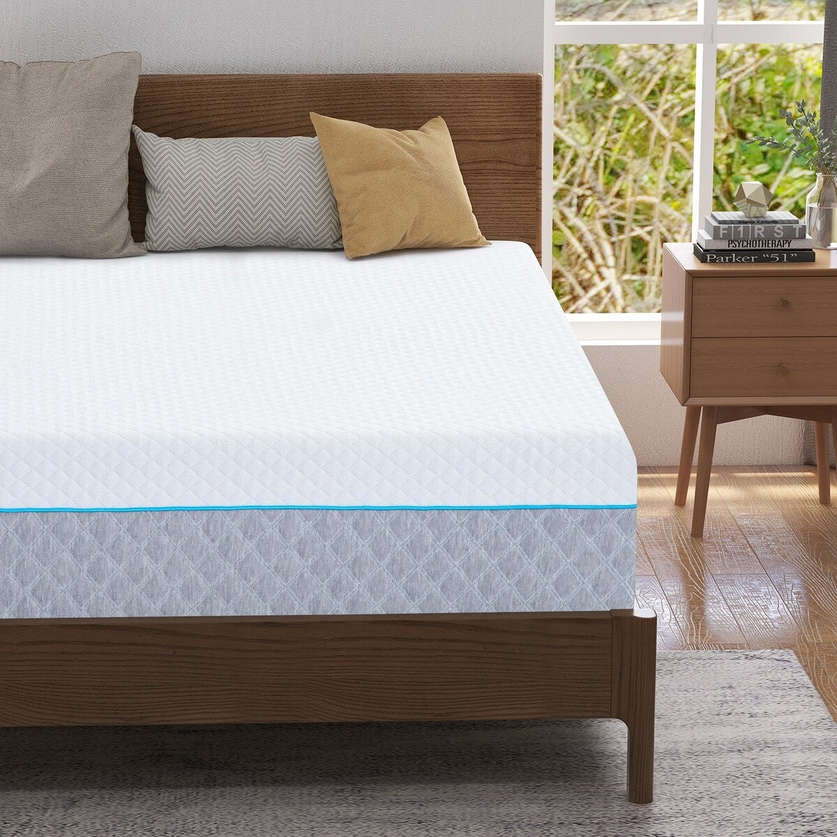 12 inch Gel Memory Foam Mattress, Cooling Medium Feel Bed Mattress in a Box, CertiPUR-US