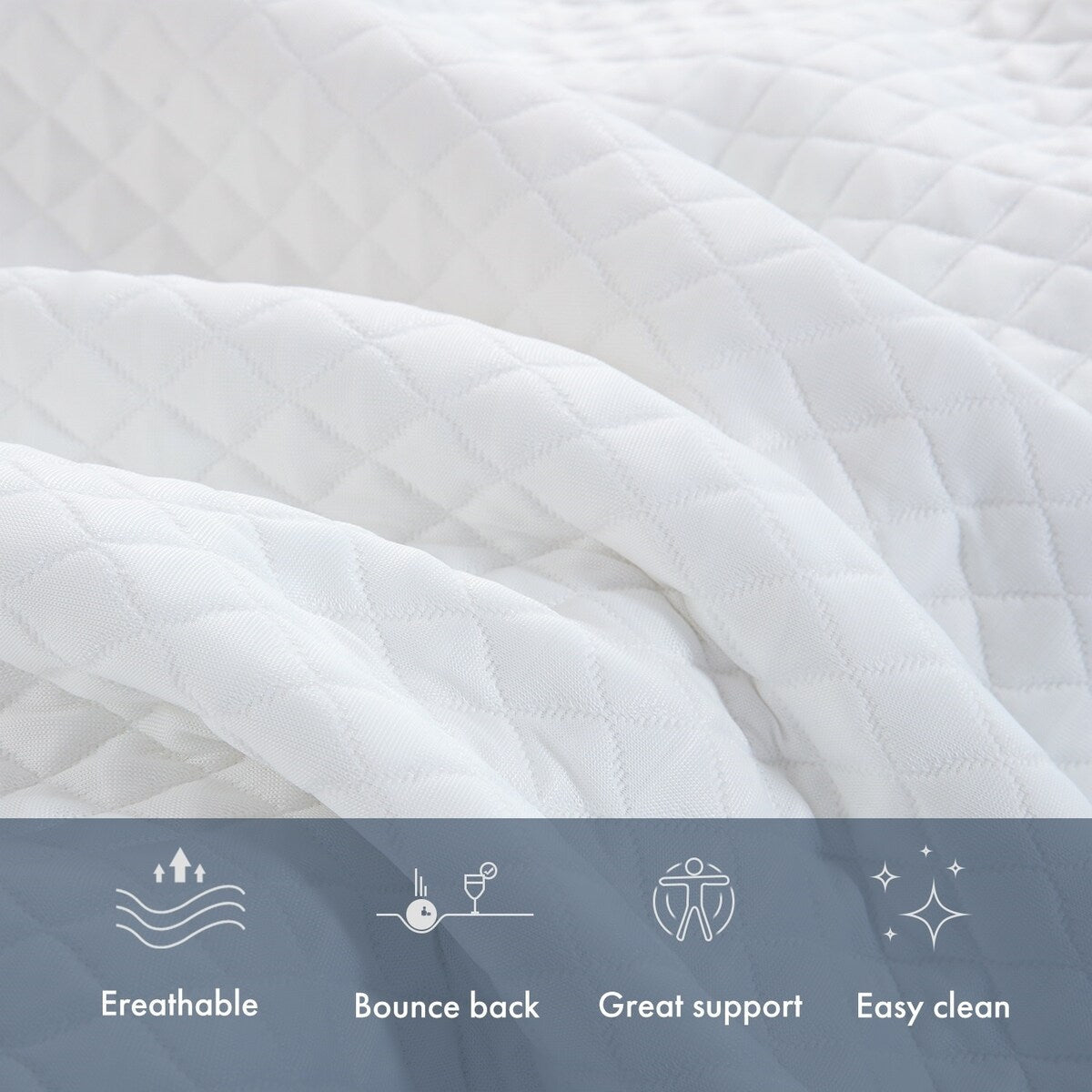 12 inch Gel Memory Foam Mattress, Cooling Medium Feel Bed Mattress in a Box, CertiPUR-US