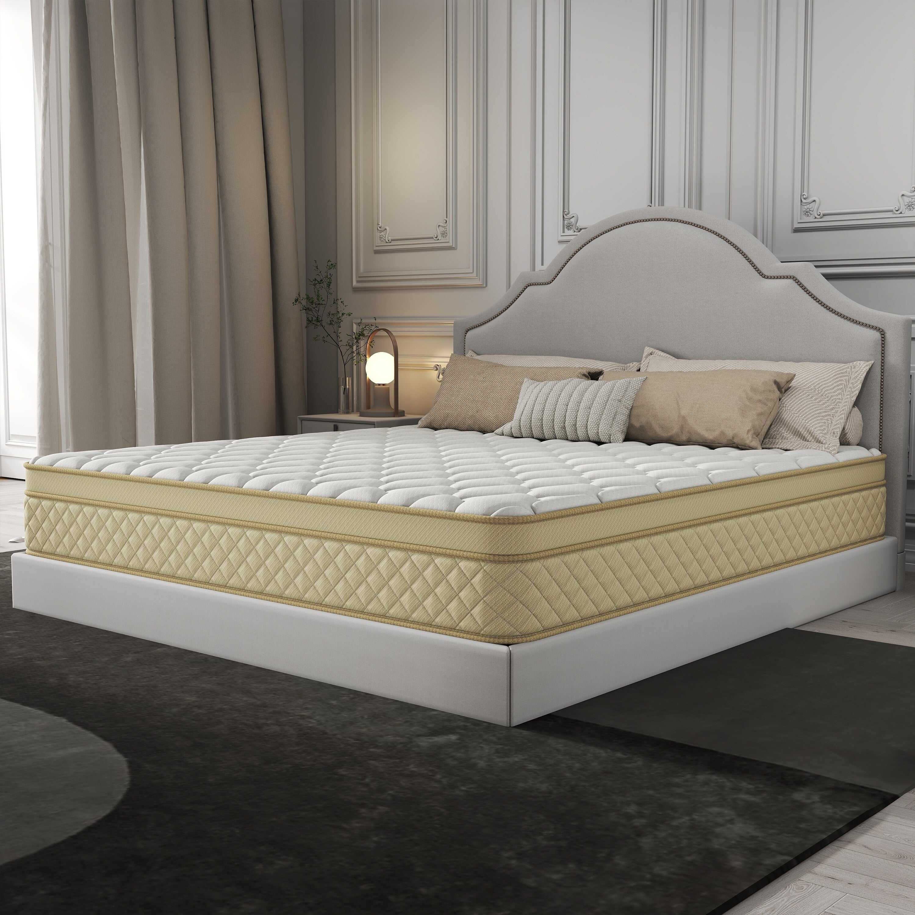 12 Euro Top Medium Memory Foam Hybrid Mattress in a Box