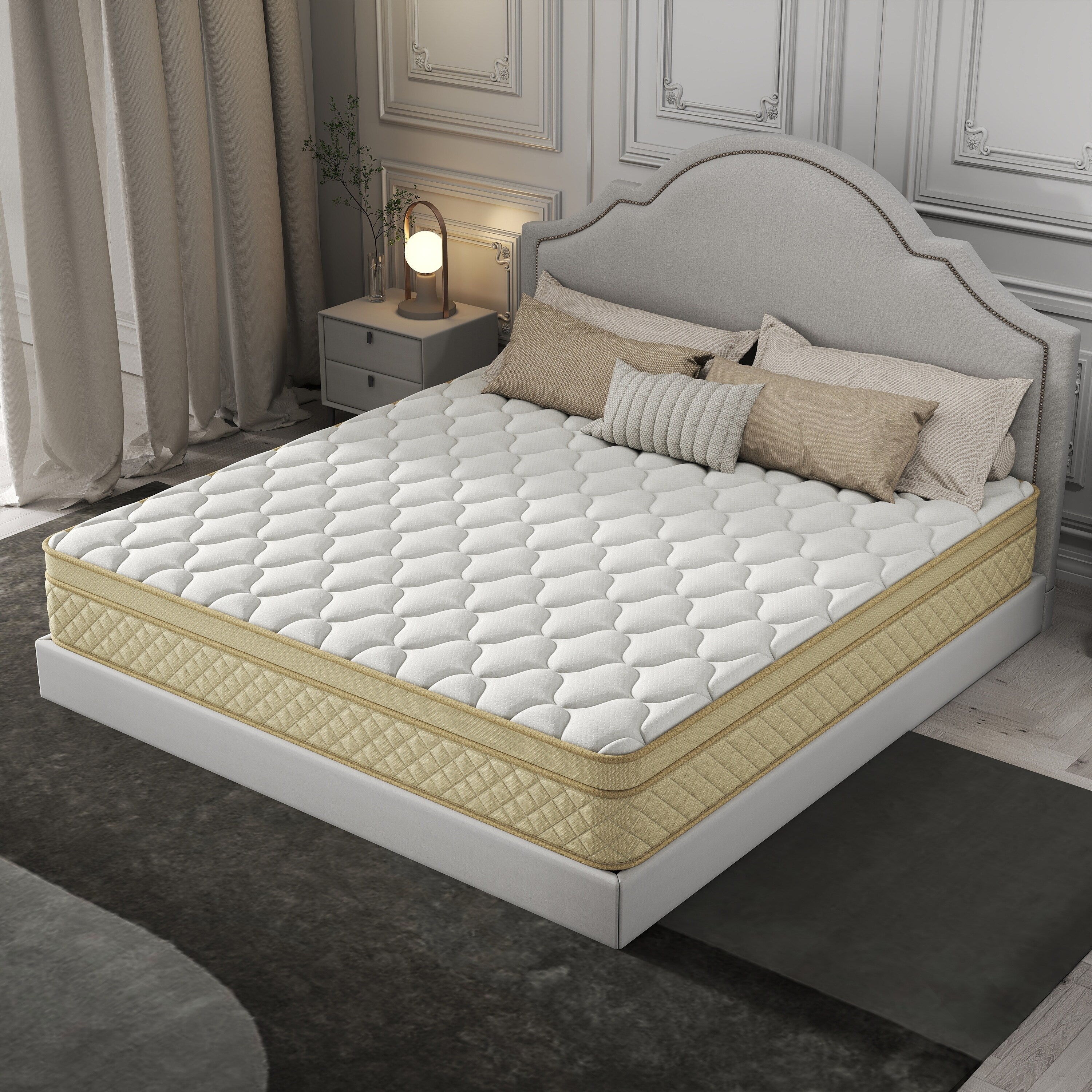 12 Euro Top Medium Memory Foam Hybrid Mattress in a Box