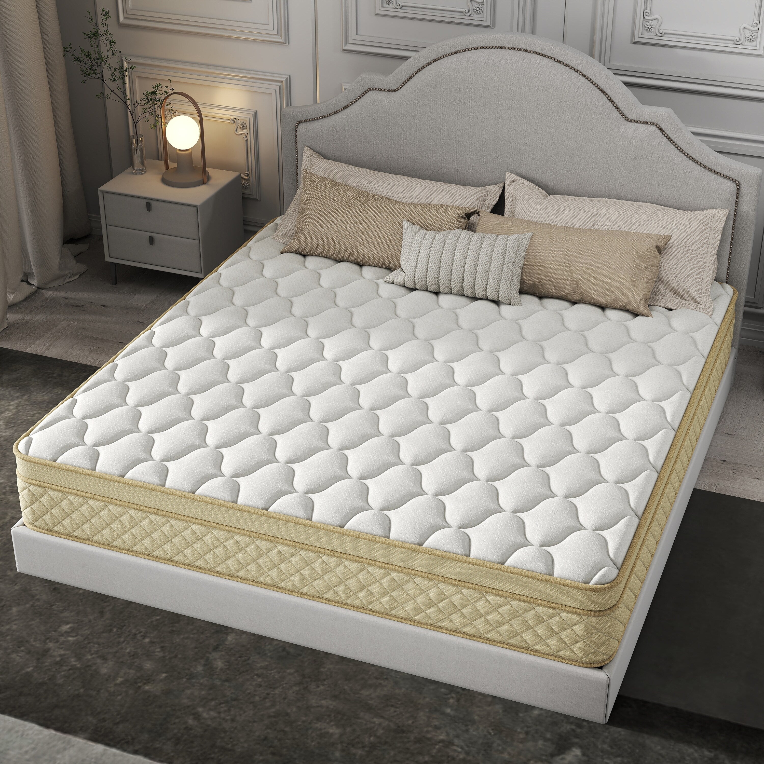 12 Euro Top Medium Memory Foam Hybrid Mattress in a Box