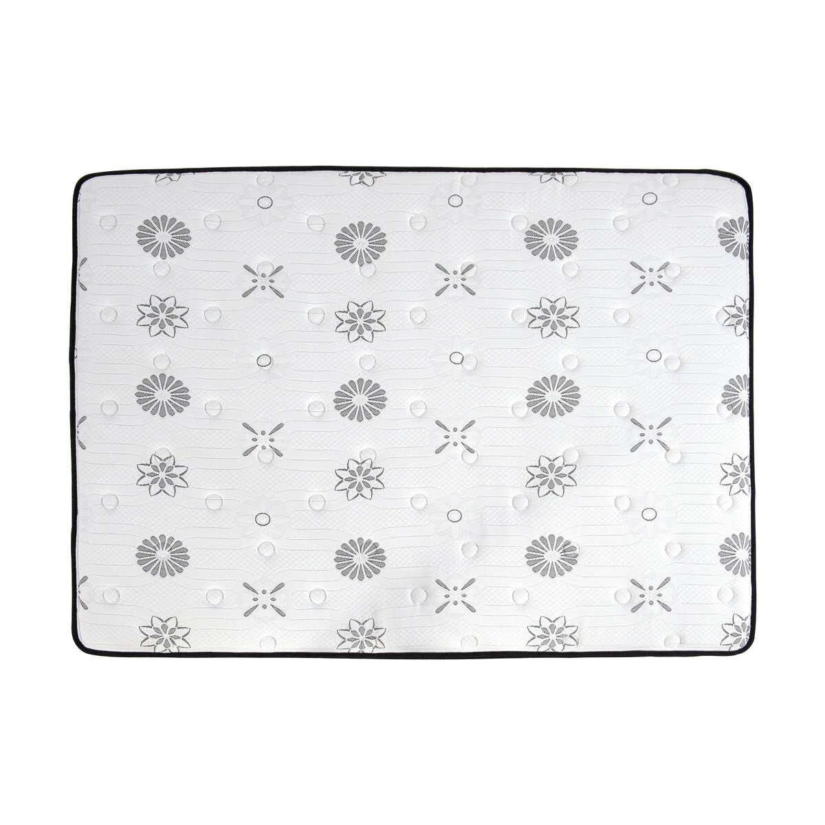 12 Full Mattress Highly Breathable Quilted Cover Hybrid Mattress, White, Plush Foam Mattress in a Box, Luxury Comfort Mattress