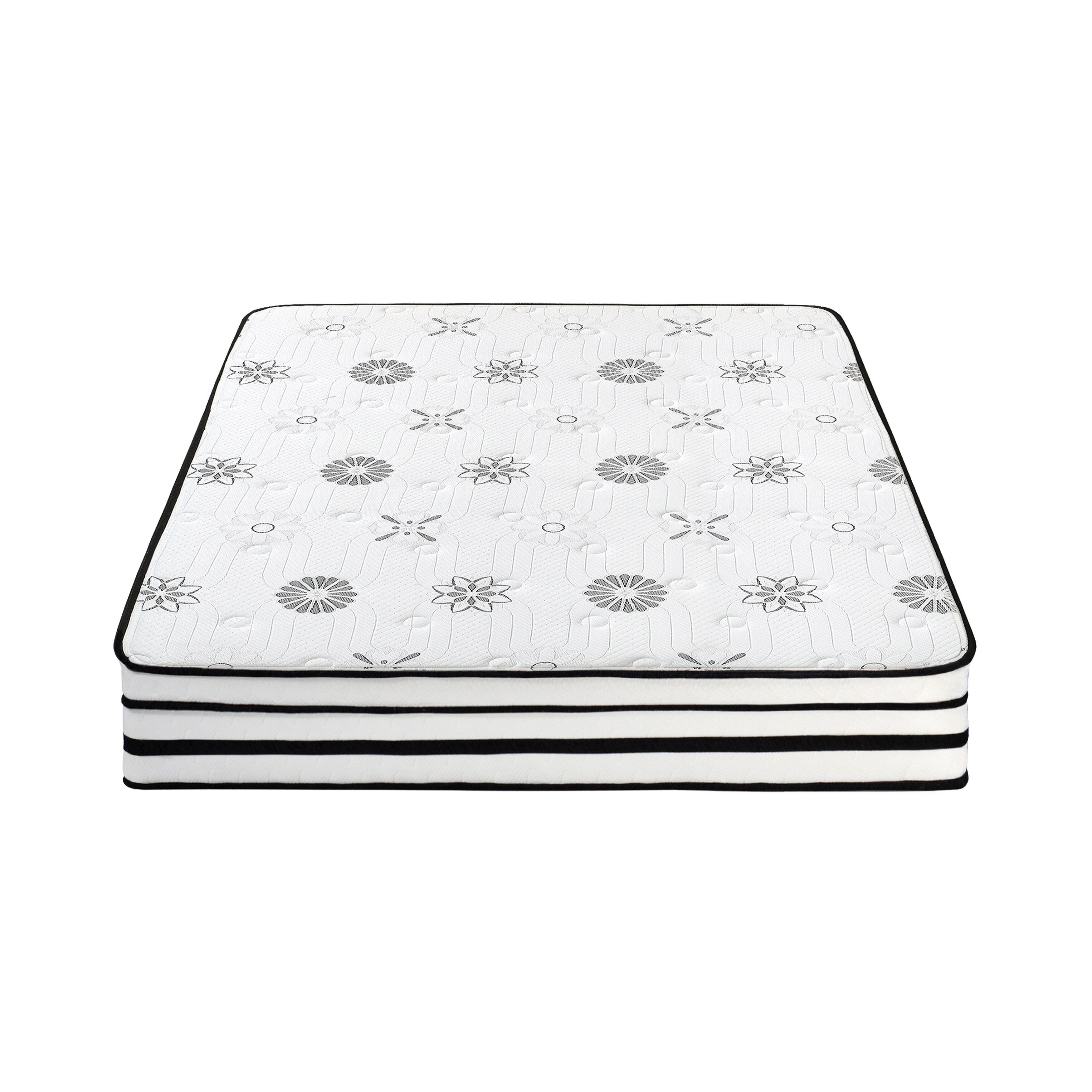 12 Highly Breathable Quilted Cover Hybrid Mattress in a Box