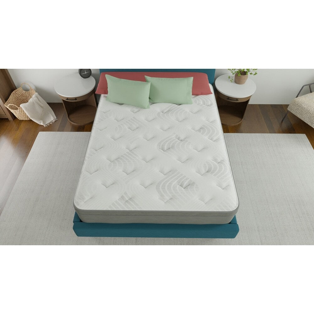 12 Hybrid Euro Top Plush Convoluted Foam Mattress
