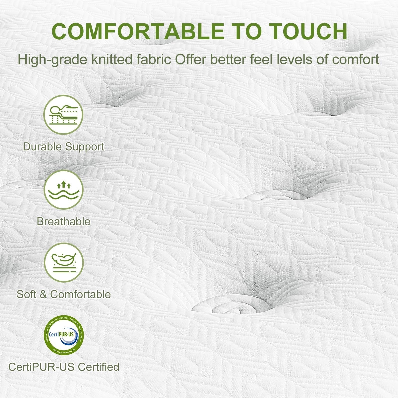 12 Hybrid Mattress with Gel Memory Foam & Pocket Springs