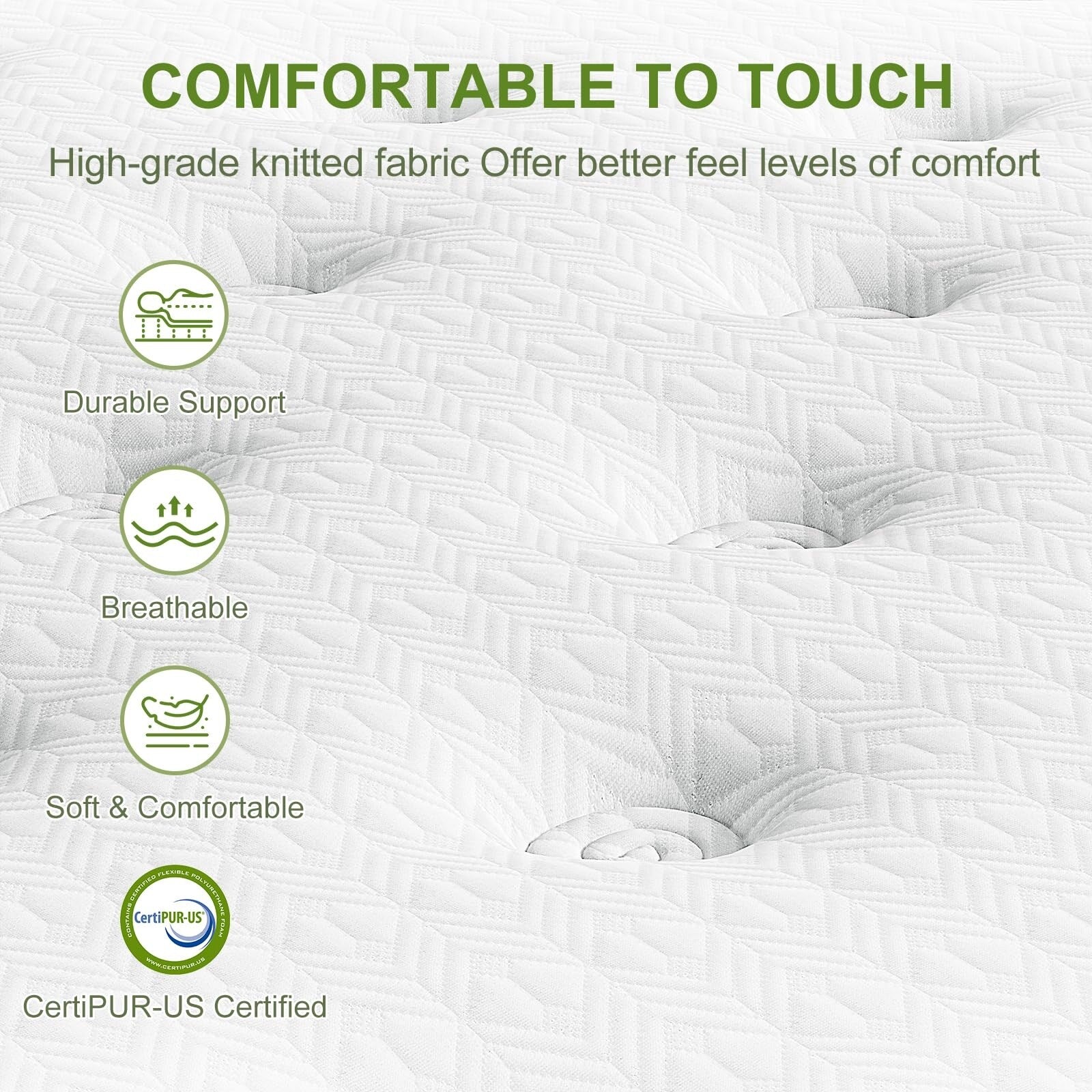 12 Hybrid Mattress with Gel Memory Foam & Pocket Springs