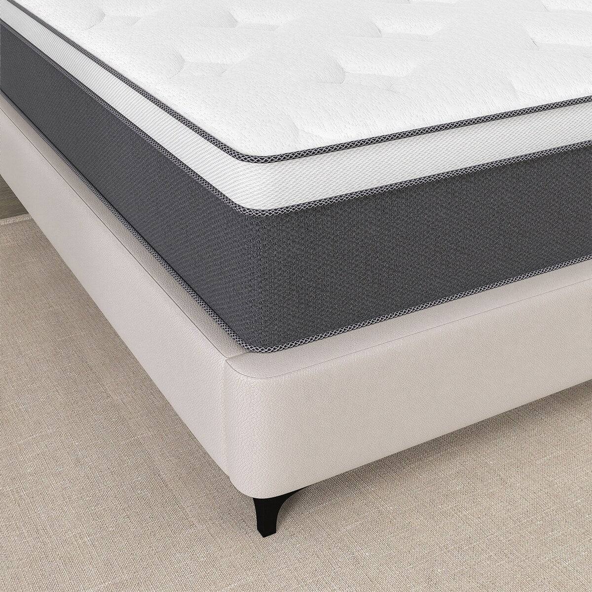 12 Hybrid of Cooling Gel Infused Memory Foam and Coils Mattress