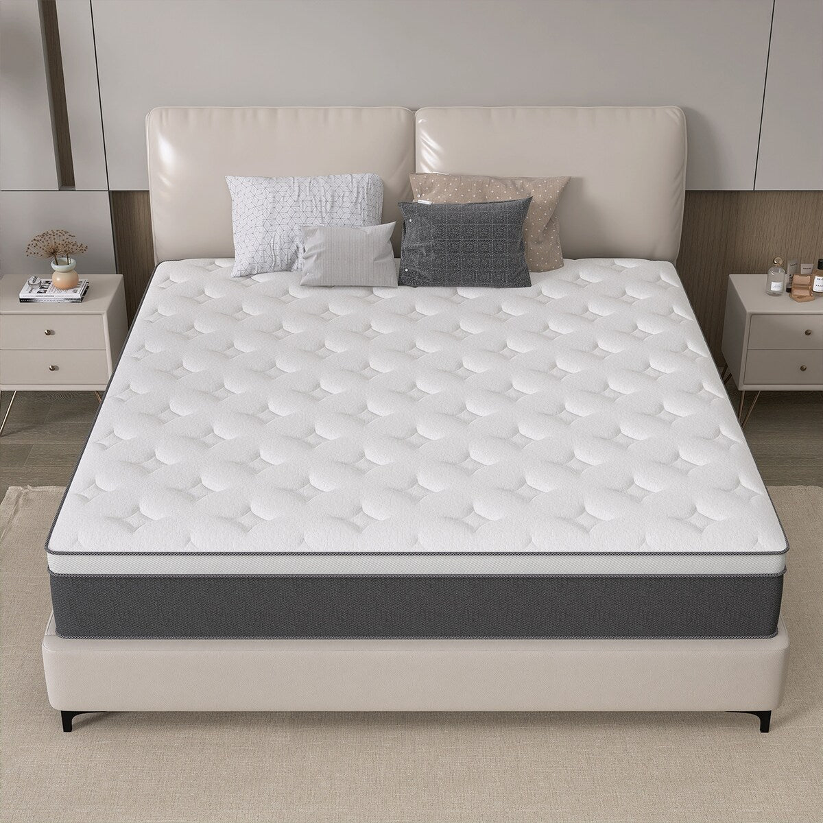 12 Hybrid of Cooling Gel Infused Memory Foam and Coils Mattress