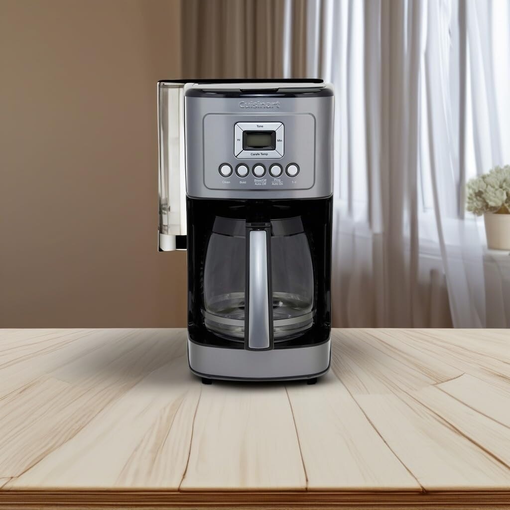 14-Cup Automatic Coffee Maker, Glass Carafe, Brew Strength Control, Gunmetal Stainless