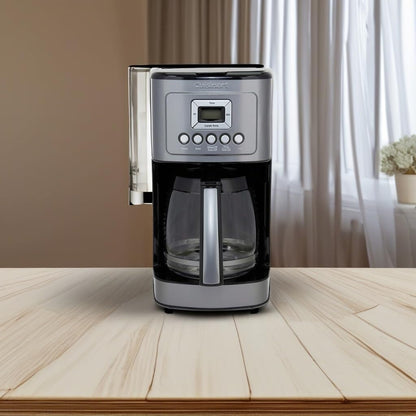14-Cup Automatic Coffee Maker, Glass Carafe, Brew Strength Control, Gunmetal Stainless