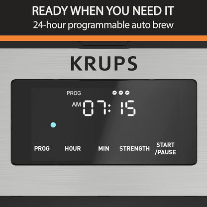 14-Cup Programmable Coffee Maker, Stainless Carafe, 3 Brew Strengths, 24H Timer, 4H Keep Warm
