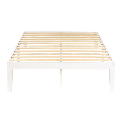 16 Inch Classic Solid Wood Platform Bed Frame in Multiple Finishes