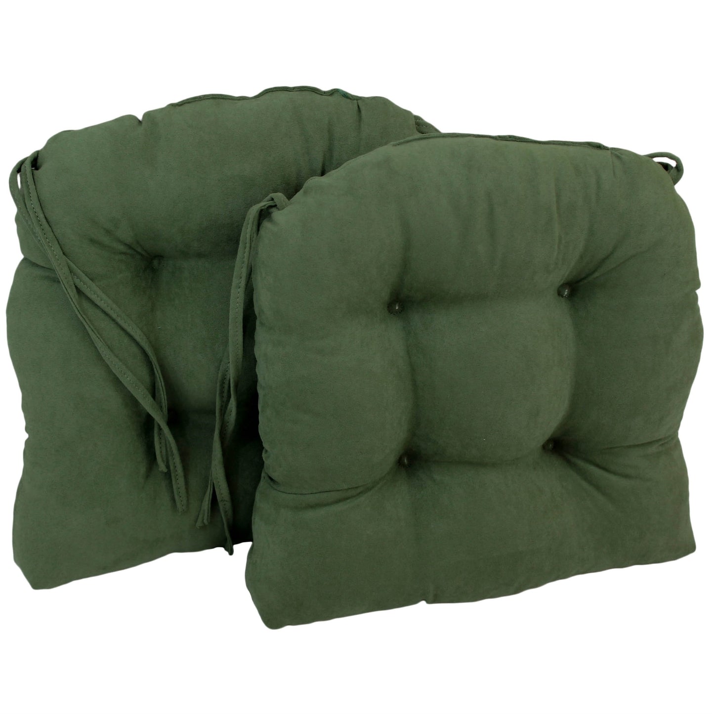 16-inch U-shaped Indoor Microsuede Chair Cushions (Set of 2, 4, or 6)
