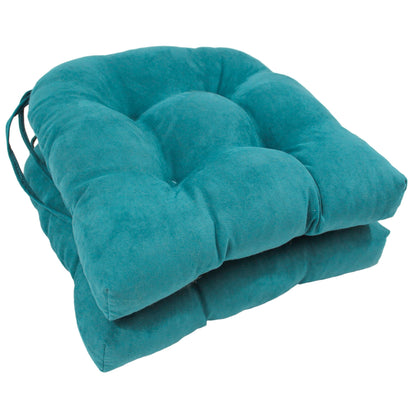 16-inch U-shaped Indoor Microsuede Chair Cushions (Set of 2, 4, or 6)