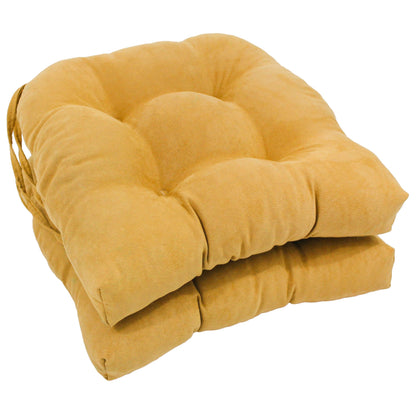16-inch U-shaped Indoor Microsuede Chair Cushions (Set of 2, 4, or 6)