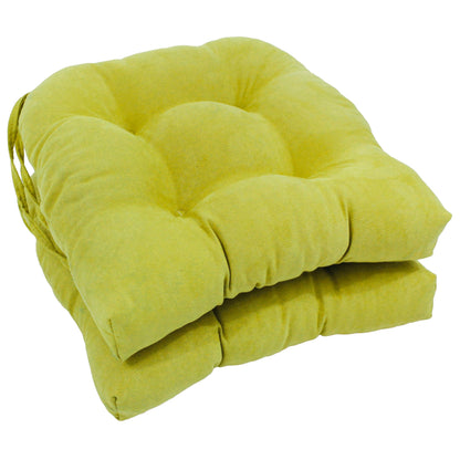 16-inch U-shaped Indoor Microsuede Chair Cushions (Set of 2, 4, or 6)
