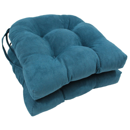 16-inch U-shaped Indoor Microsuede Chair Cushions (Set of 2, 4, or 6)