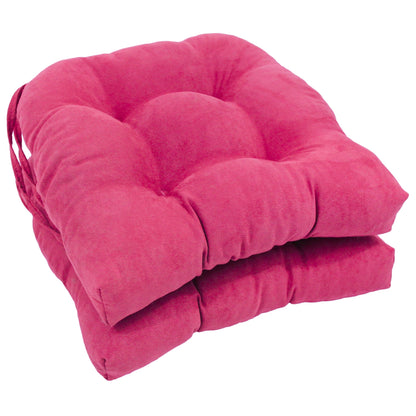 16-inch U-shaped Indoor Microsuede Chair Cushions (Set of 2, 4, or 6)