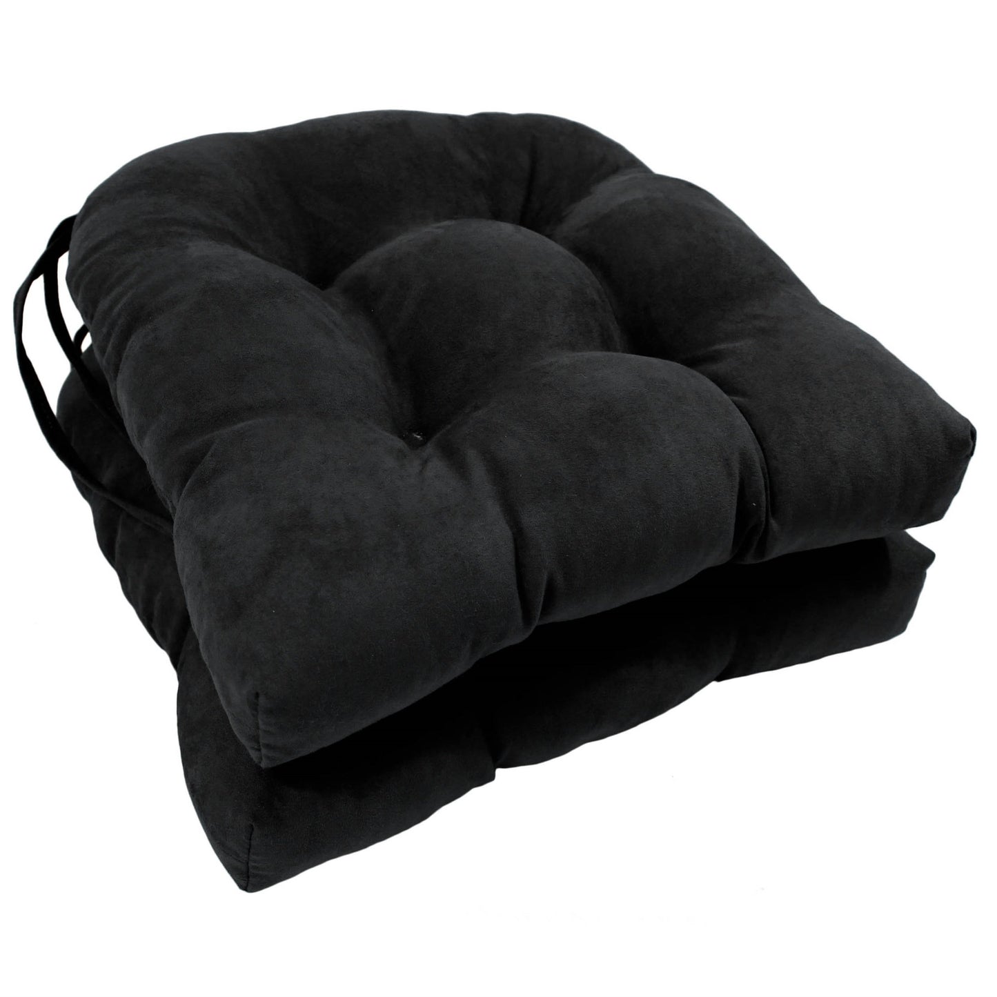 16-inch U-shaped Indoor Microsuede Chair Cushions (Set of 2, 4, or 6)