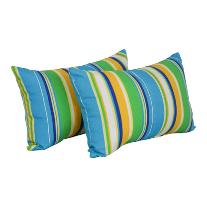 19-inch by 11-inch Outdoor Throw Pillows (Set of 2, Multiple Patterns) - 19 x 11