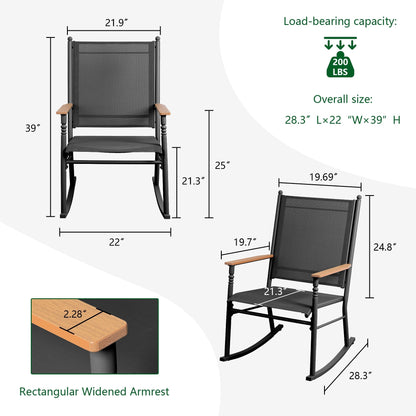 2 - Person Outdoor Patio Rocking Chairs