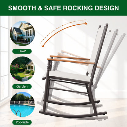 2 - Person Outdoor Patio Rocking Chairs