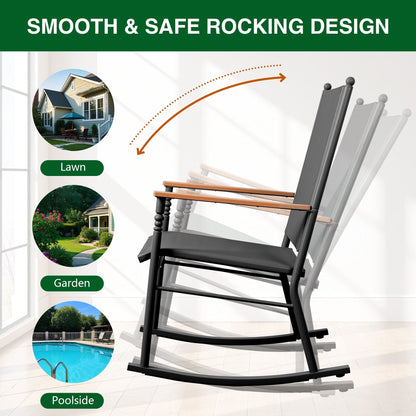 2 - Person Outdoor Patio Rocking Chairs
