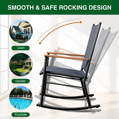 2 - Person Outdoor Patio Rocking Chairs