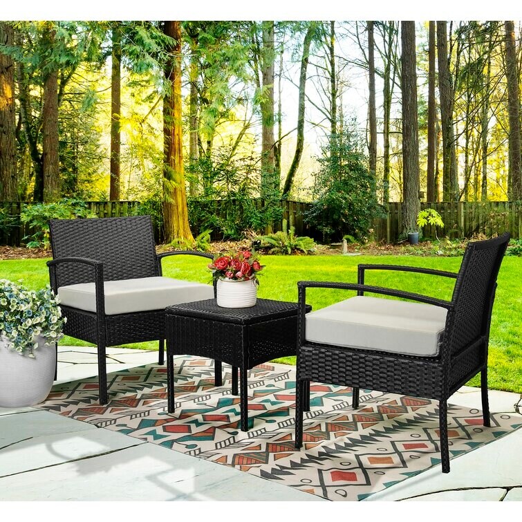 2 - Person Outdoor Seating Group with Cushions