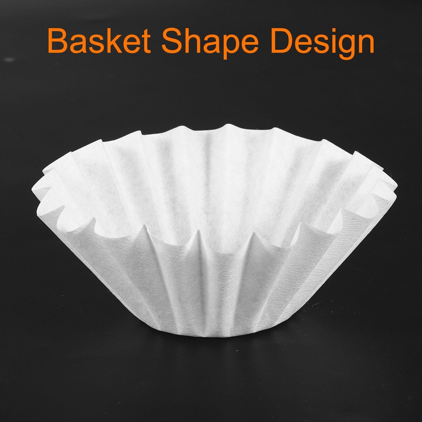 200Pcs Coffee Filters, Disposable Basket Paper Filter Home Office