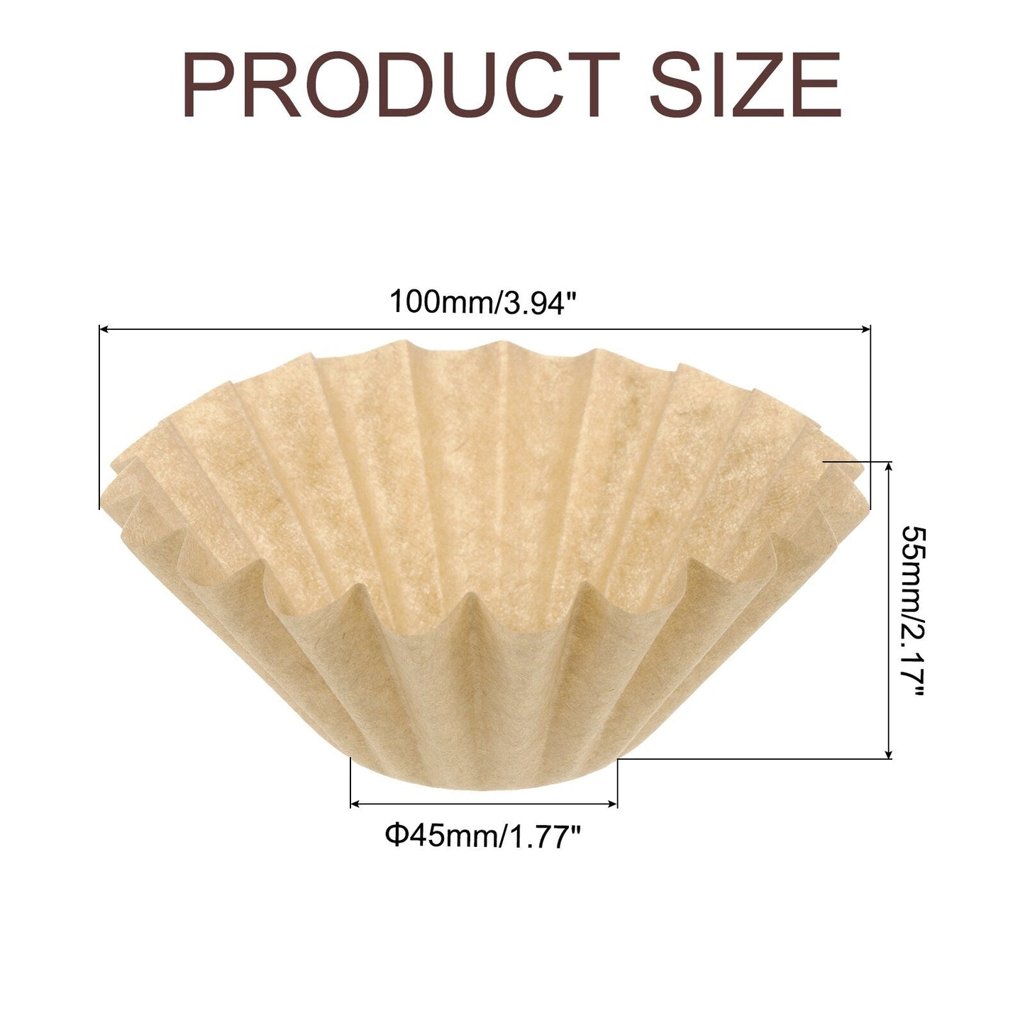 200Pcs Coffee Filters, Disposable Basket Paper Filter Home Office